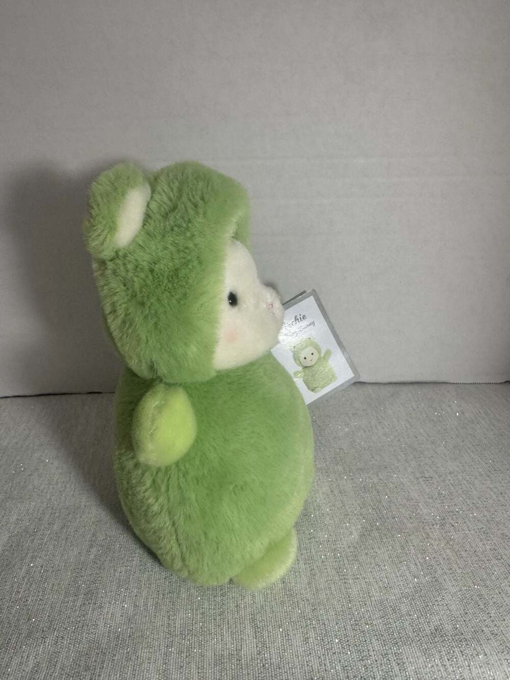 Aurora Archie The Frog Bunny Plush Stuffed Animal - Picture 4 of 5